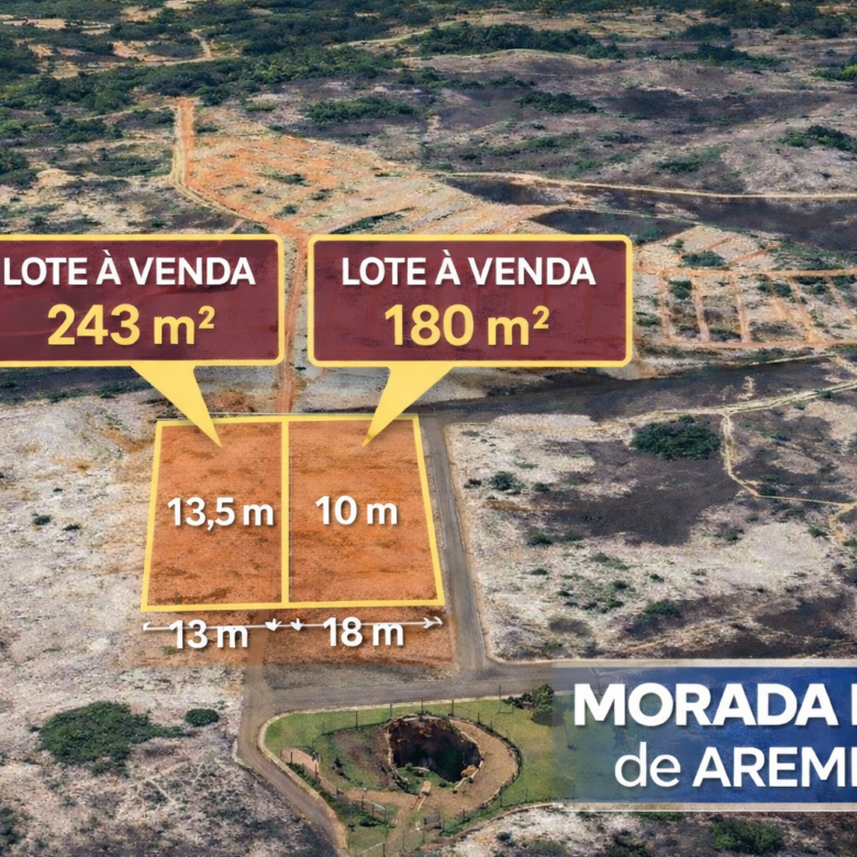 ocalização do terreno no Morada Bella de Arembepe