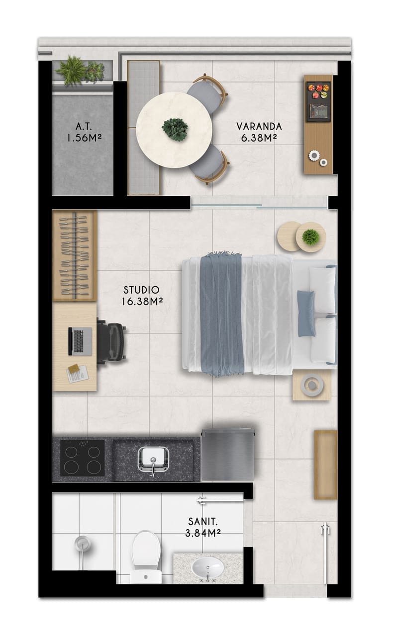 Apartamento à venda com 1 quarto, 1 banheiro e 28m² no Itapuã, Salvador (BA) — foto 30 de 30