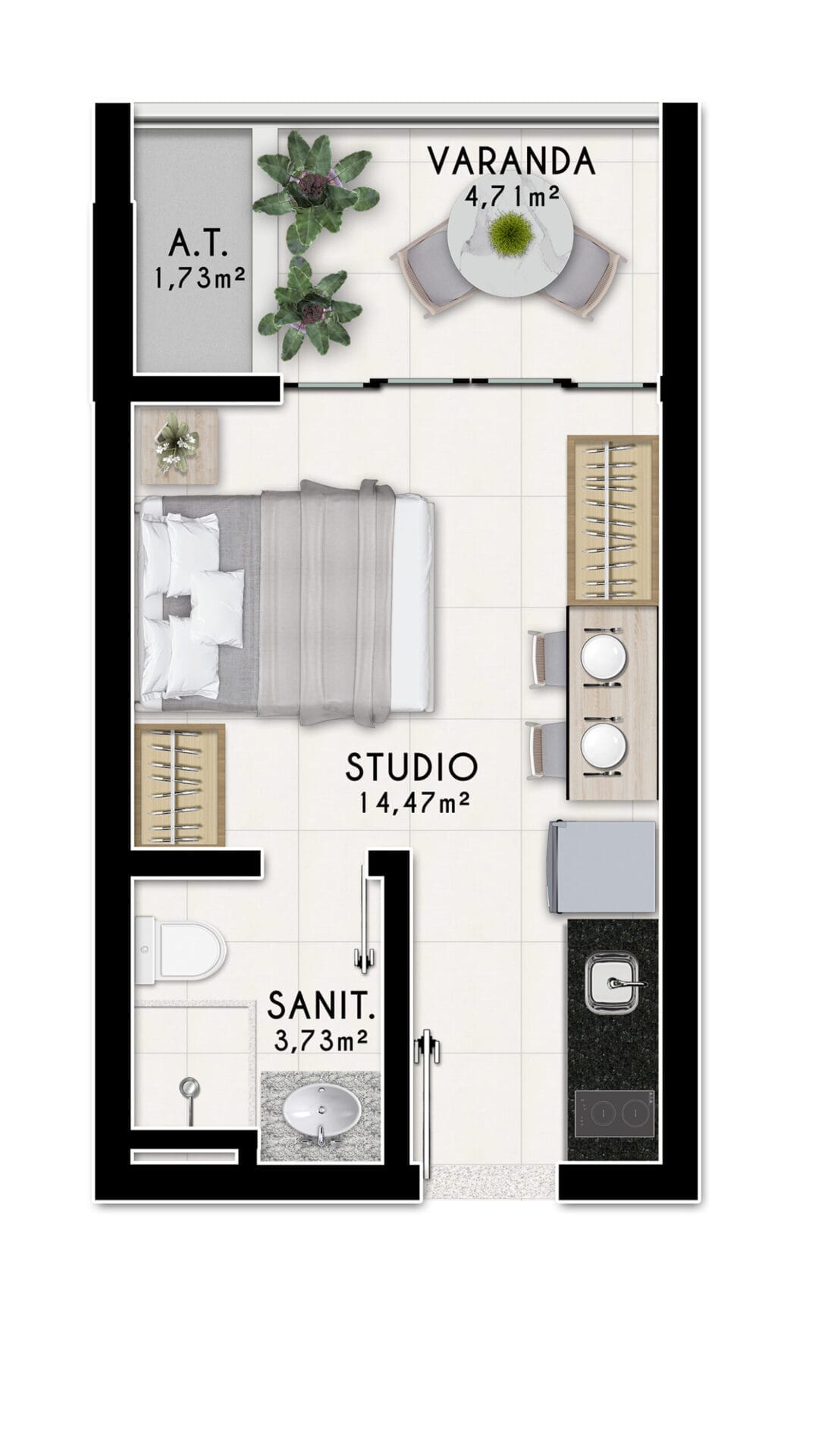 Apartamento, 1 quarto, 30 m² - Foto 21