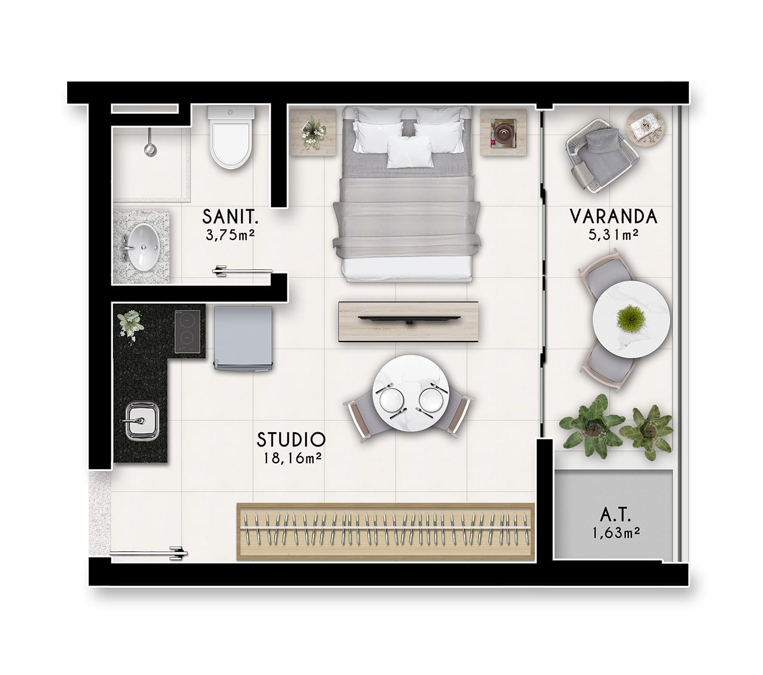 Apartamento, 1 quarto, 30 m² - Foto 22
