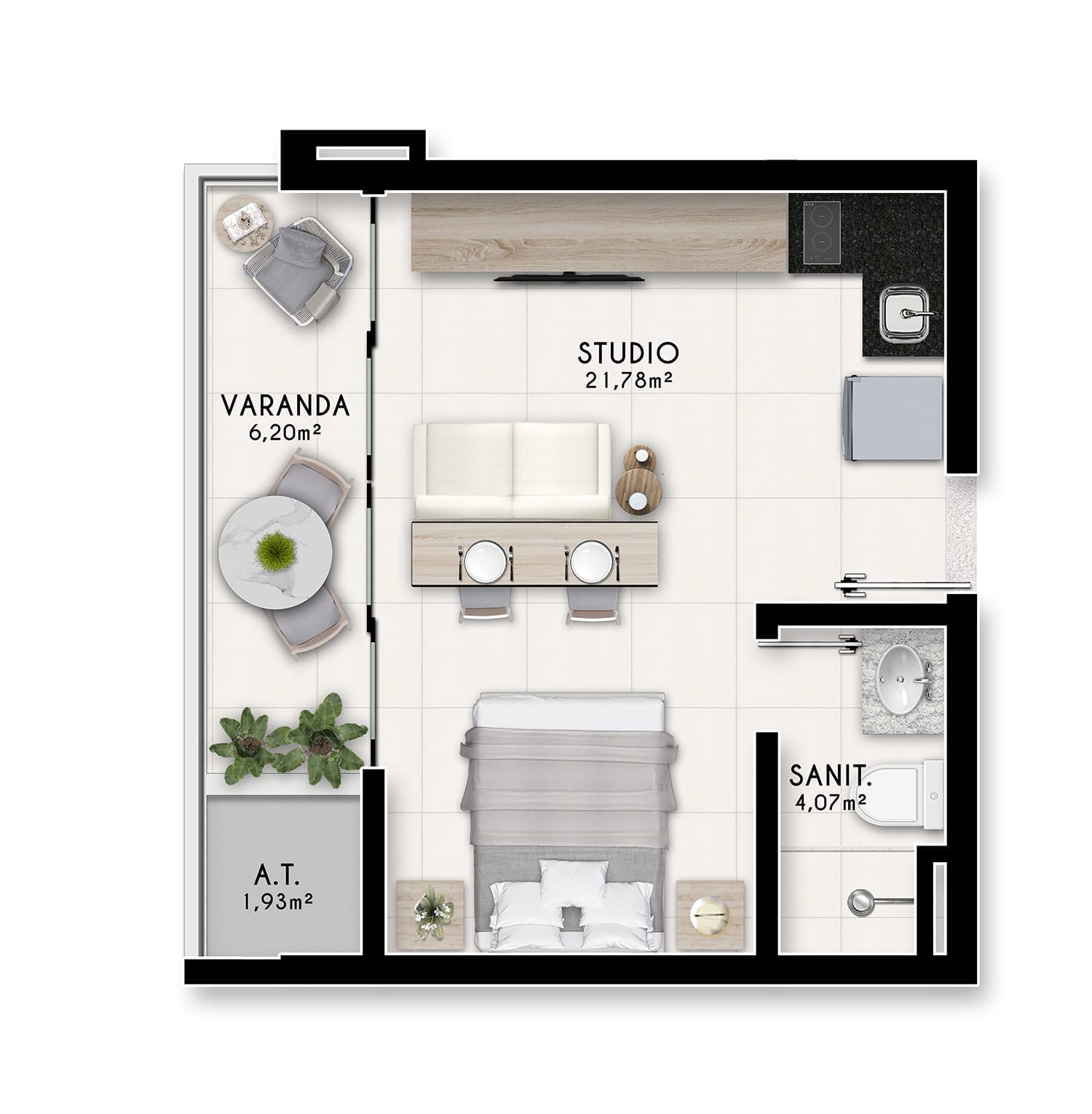 Apartamento, 1 quarto, 30 m² - Foto 23