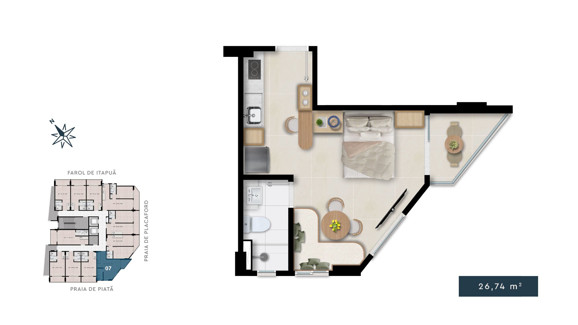 Apartamento à venda com 1 quarto, 1 banheiro e 21m² no Piatã, Salvador (BA) — foto 20 de 26