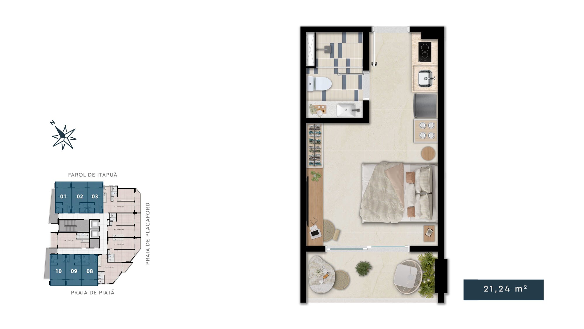 Apartamento à venda com 1 quarto, 1 banheiro e 21m² no Piatã, Salvador (BA) — foto 21 de 26