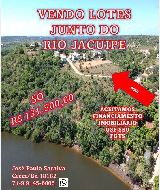 Terreno à venda em Barra do Jacuípe, Camaçari - 280 m² - foto principal